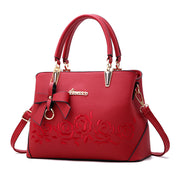 red women bags