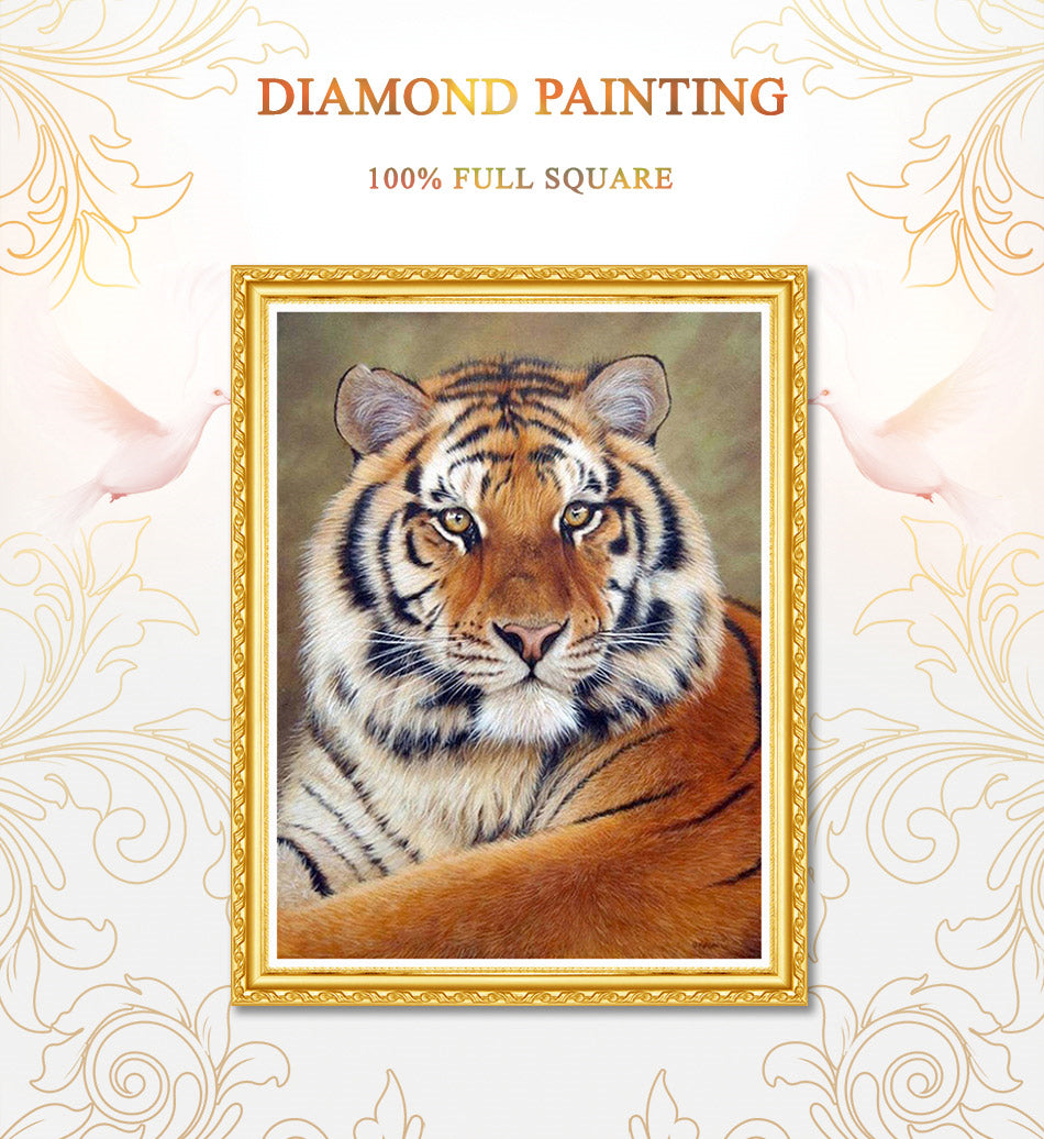 Animals Tiger Diamond Painting Diamond Embroidery 5D Diy Full Square  Diamond Mosaic Diamond Paint Daimond Painting