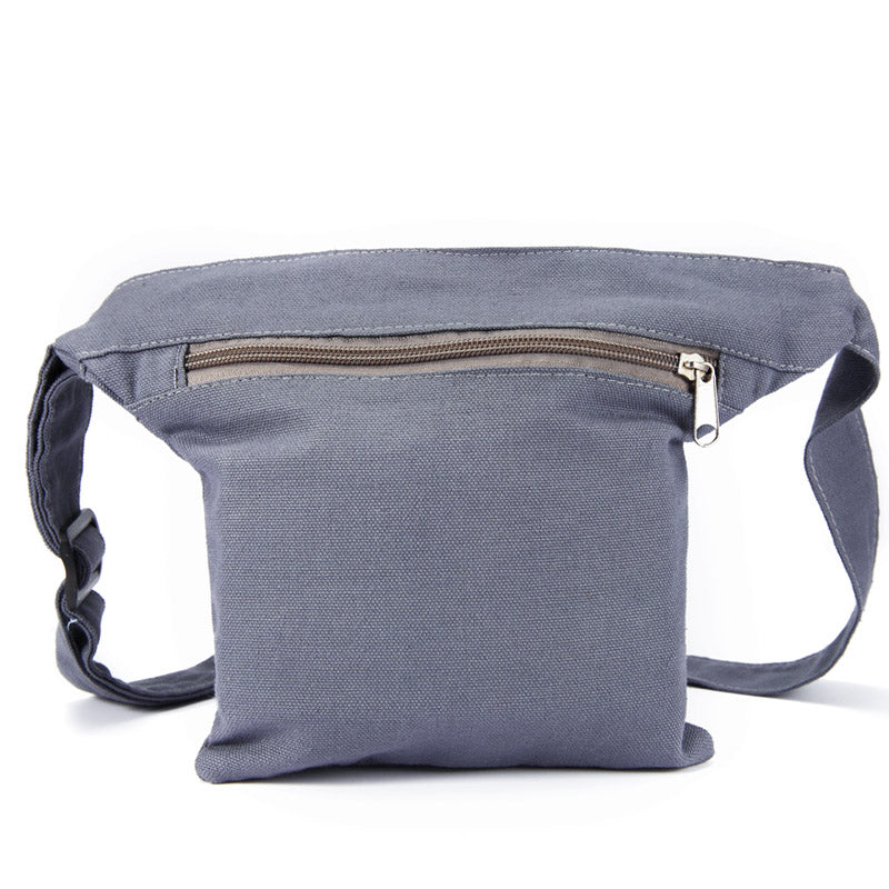 Annmouler Brand Women Fanny Pack Large Capacity Waist Bags Canvas Belt Bag Side Fanny Bag Multipockets Phone Pouch For Girls