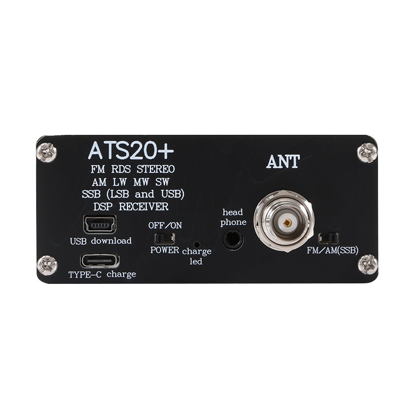 Assembled Ats-20 Si4732 All Band Radio Receiver Fm Am (Mw & Sw) Ssb (Lsb & Usb)  With Lithium Battery + Antenna + Speaker + Case