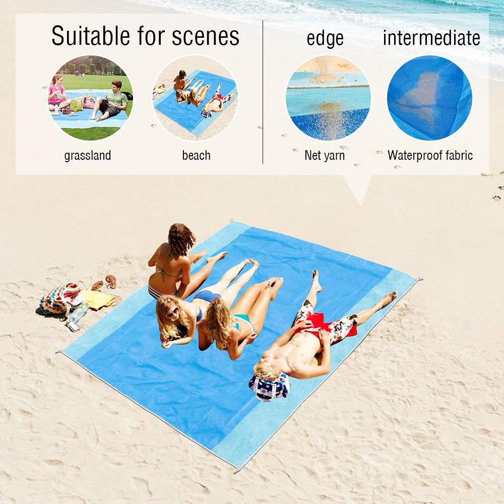 Beach Mat Magic Outdoor Travel Magic Sand Free Beach Mat Picnic Camping Waterproof Mattress Blanket Foldable Sandless Beachtowel