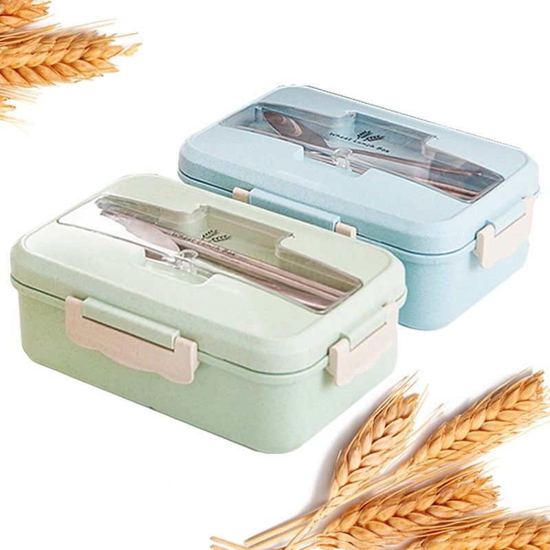 Bento Box Eco-Friendly Lunch Box Food Container Wheat Straw Material Microwavable Dinnerware Lunchbox