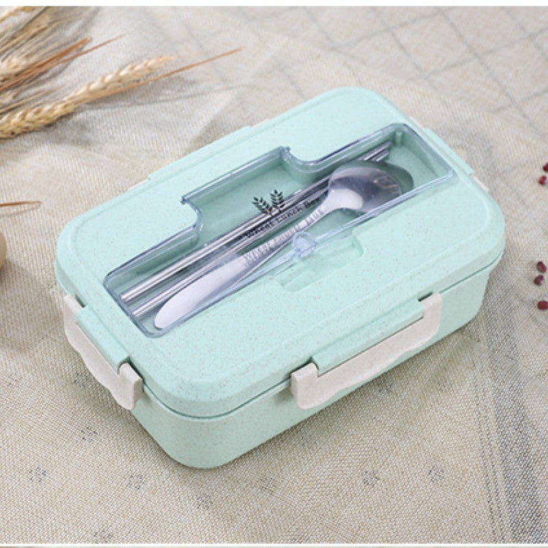 Bento Box Eco-Friendly Lunch Box Food Container Wheat Straw Material Microwavable Dinnerware Lunchbox