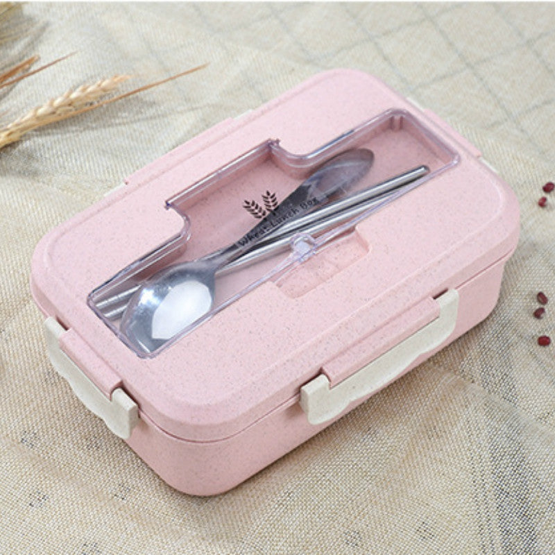 Bento Box Eco-Friendly Lunch Box Food Container Wheat Straw Material Microwavable Dinnerware Lunchbox