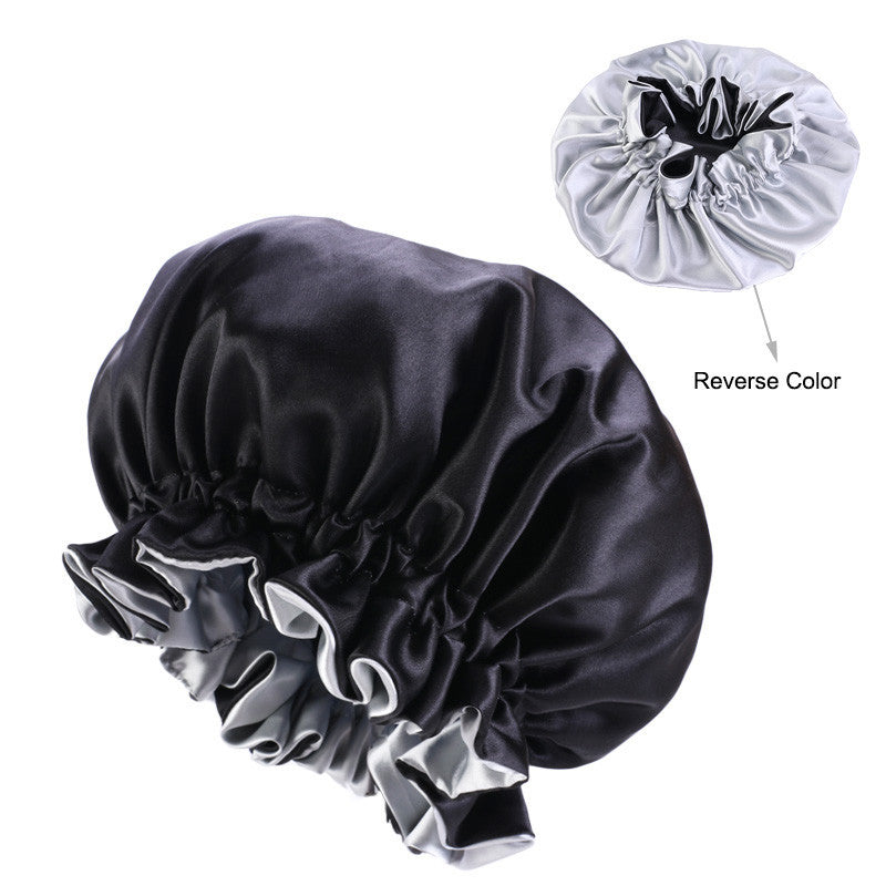 Bonnet Satin Cheveux Nuit New Women Bonnet En Silky Bonnet Sleep Night Cap Head Cover Bonnet Hat For For Curly Springy Hair