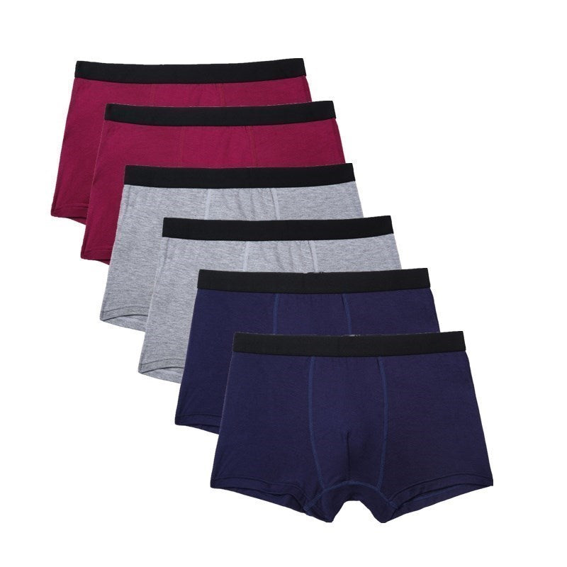 Boxer Men Solid Bamboo Fiber Breathable Comfortable Underwear Man Boxers Super-Elastic Shorts Black Underpants Male Panties
