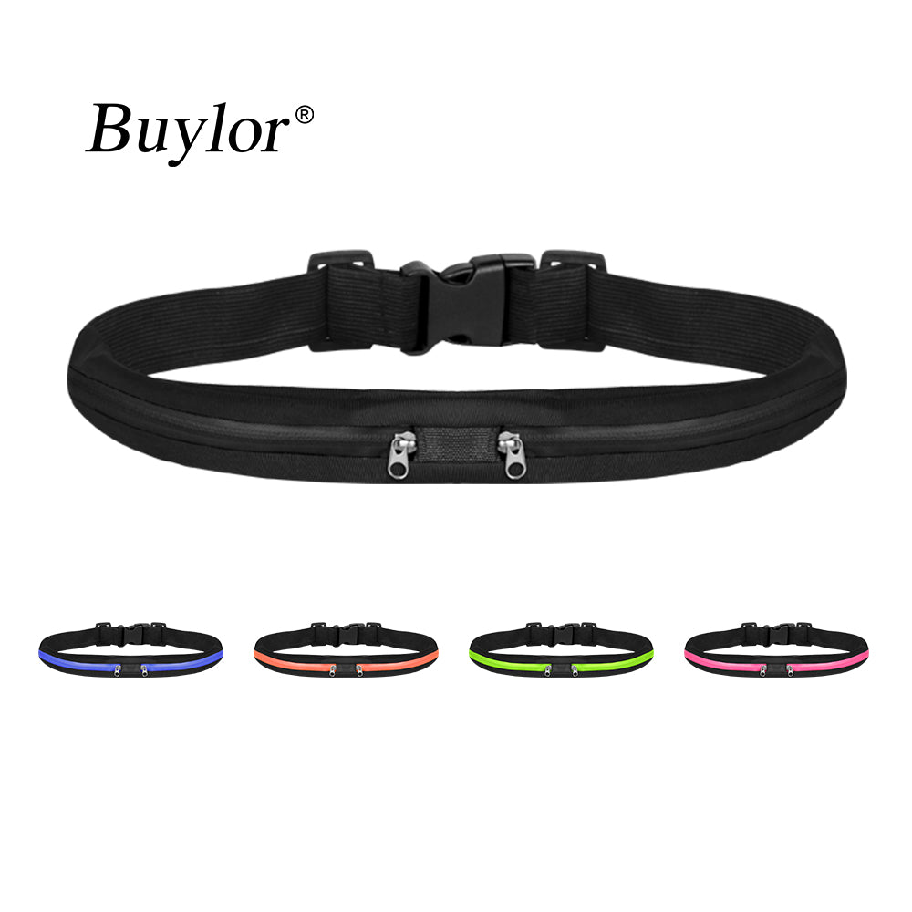 Buylor Women Running Belt Bag Men Sports Waist Bag Waterproof Portable Waist Pack Pocketbelt Phone Pouch Bag For Cycling Gym