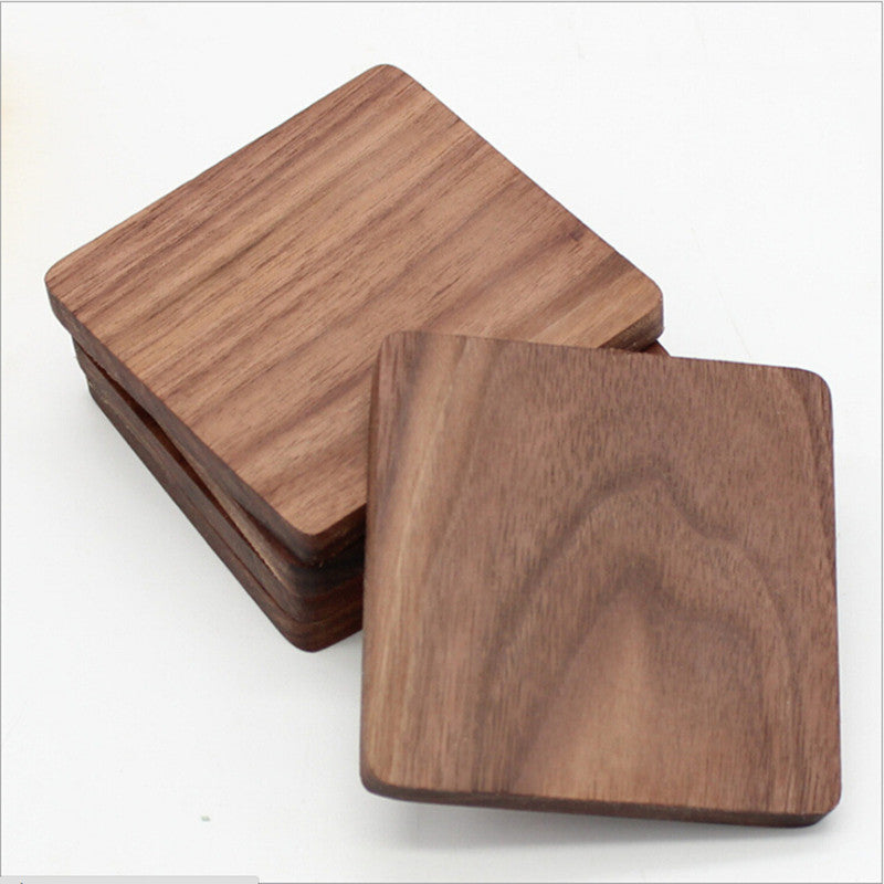 Cfen A'S 1 Pc Black Walnut Wooden Coasters Cup Bowl Pad Mat Coffee Tea Cup Mats Teapot Drink Coasters For Sale