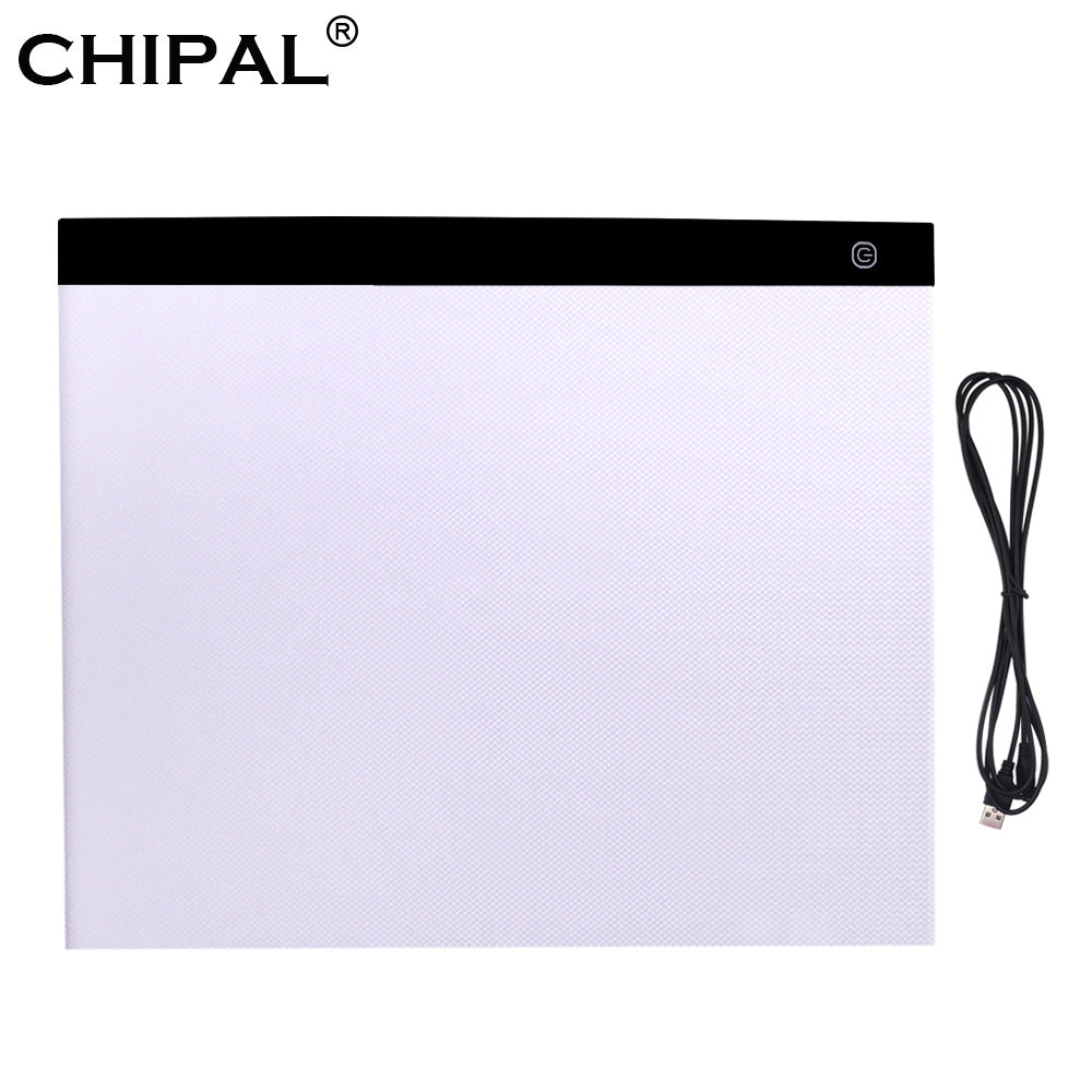 Chipal A3 Digital Graphic Tablets Drawing Tablet Led Light Box Usb Graphics Writing Pad Copy Board Art Sketching Painting Table