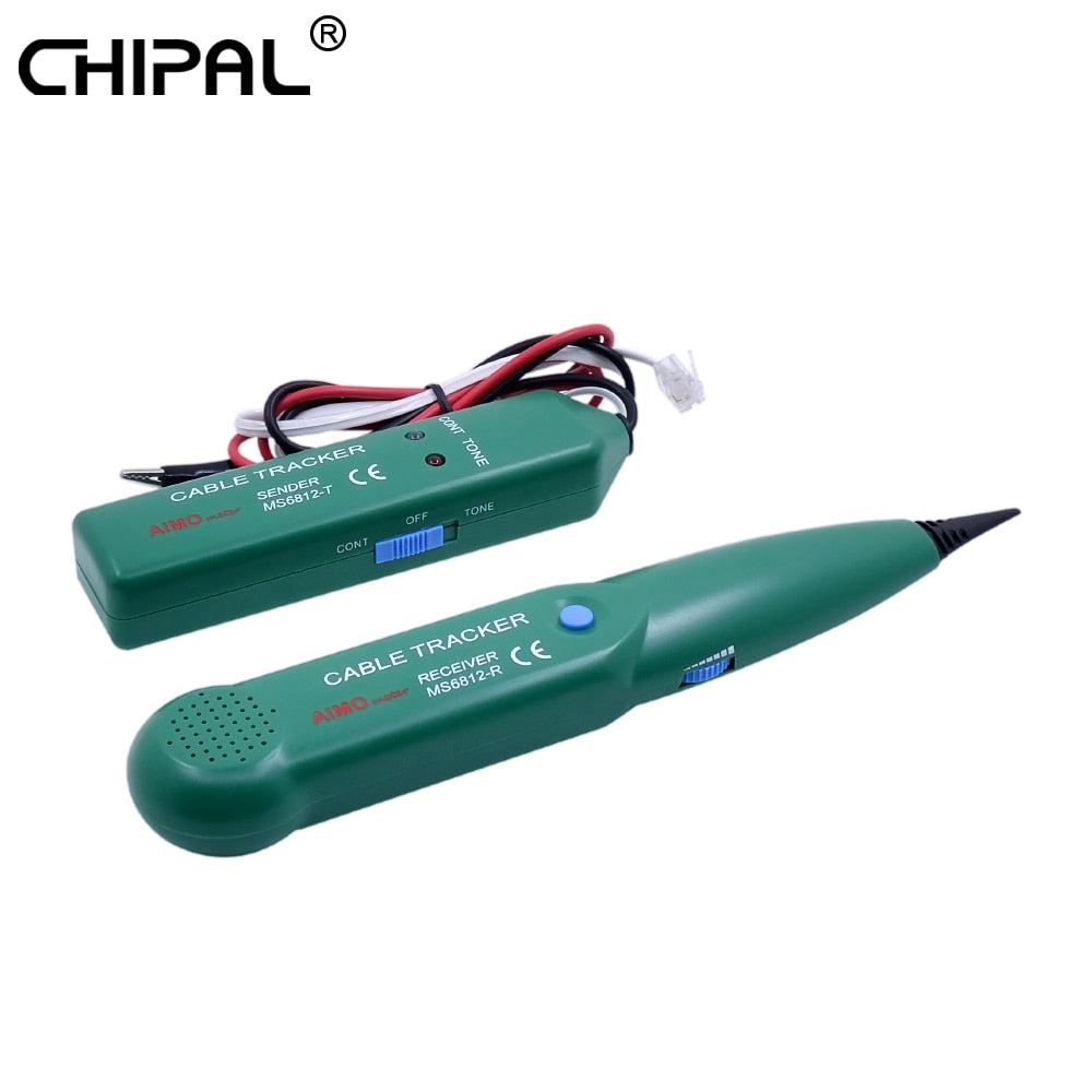 Chipal Ms6812 Cable Tester Lan Network Cable Tester Wire Tracker For Utp Stp Cat5 Cat5E Cat6 Cat6E Rj45 Rj11 Line Tracker
