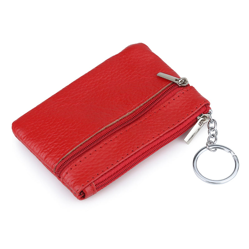 Comforskin Luxury Brand 100% Cowhide Leather Unisex Key Wallet Multi-Function Zipper Coin Purse Thin Style Card Holder Hot Sales