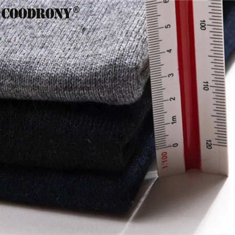 Coodrony 2020 New Arrival Solid Color Sweater Vest Men Cashmere Sweaters Wool Pullover Men Brand V-Neck Sleeveless Jersey Hombre
