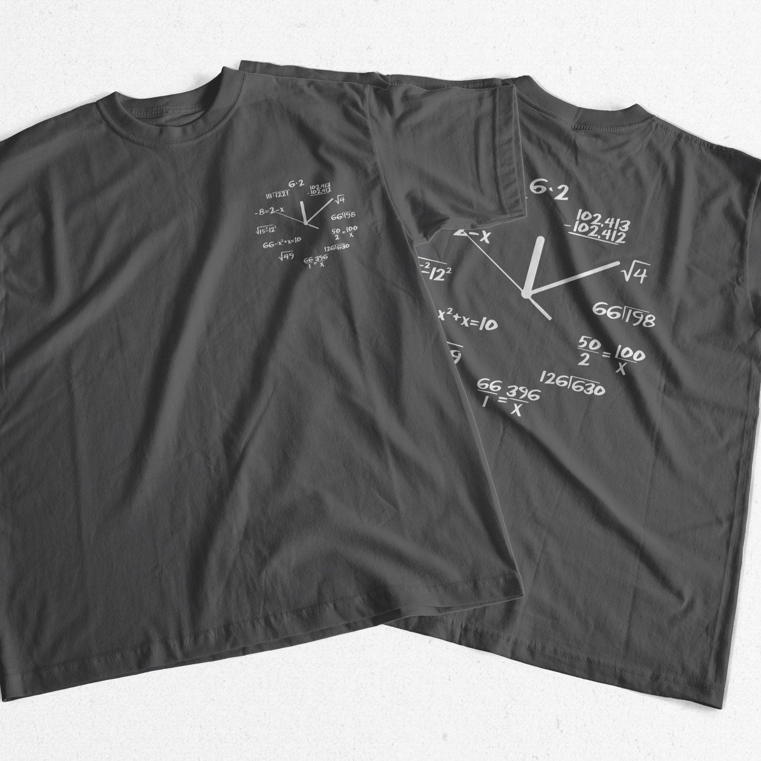 Coolmind 100% Cotton Math Clock Print Funny Men T Shirt Casual Short Sleeve O-Neck Men Tshirt Cool Summer T-Shirt Mens Tee Shirt