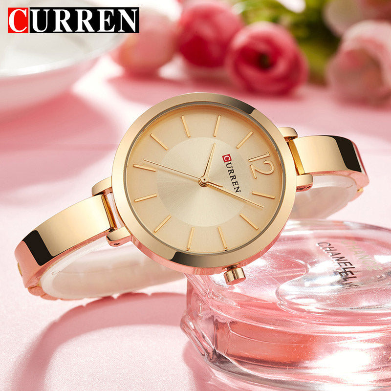 Curren Reloj Mujer Fashion Dress Ladies Bracelet Watches Womens Quartz Stainless Steel Band Wristwatch Hot Gift Women'S Watch