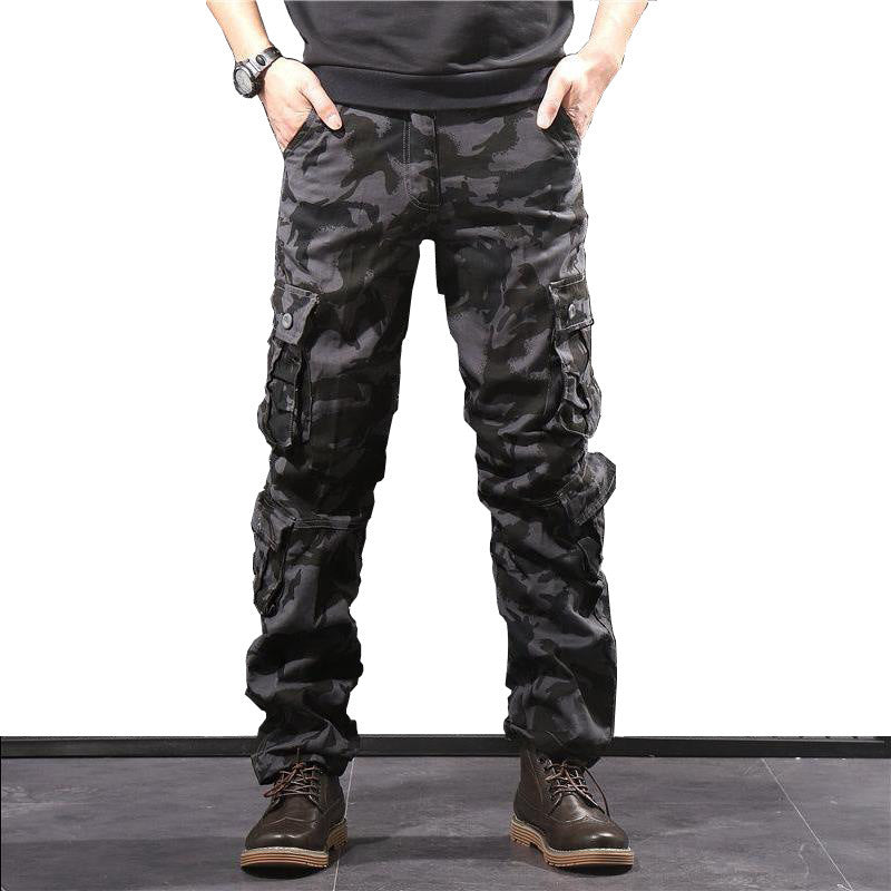 Camouflage Cargo Pants Men Multi Pocket Cotton Military Camo Pants Army Track Trousers Male Streetwear Overalls Pantalon Homme