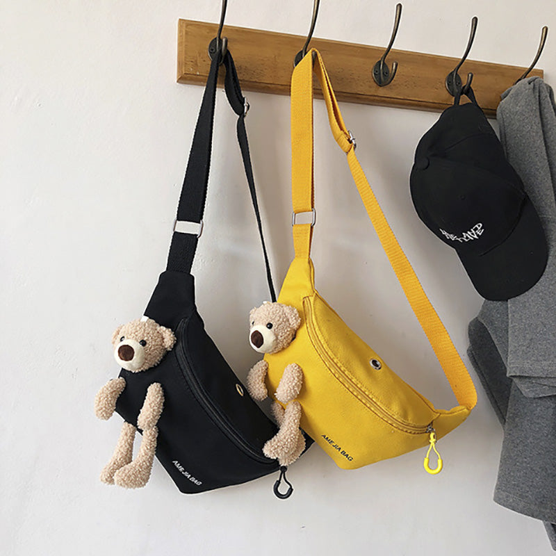 Canvas Banana Bag Waist Fanny Pack With Earphone Hole Crossbody Chest Pouch Travel Bum Hip Waistbag 2020 Phone Belt Bags