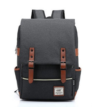 Casual Men Women Travel Laptop Backpack Vintage Canvas Men'S Backpacks Student School Bag Pt884