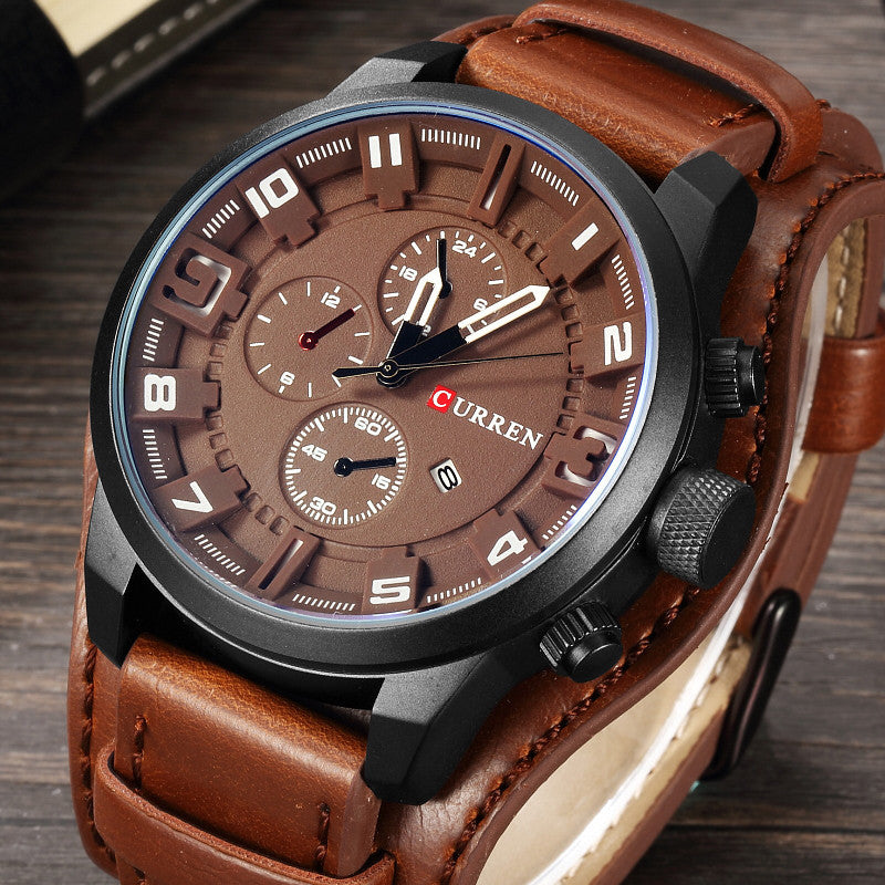 Curren 8225 Army Military Quartz Mens Watches Top Brand Luxury Leather Men Watch Casual Sport Male Clock Watch Relogio Masculino