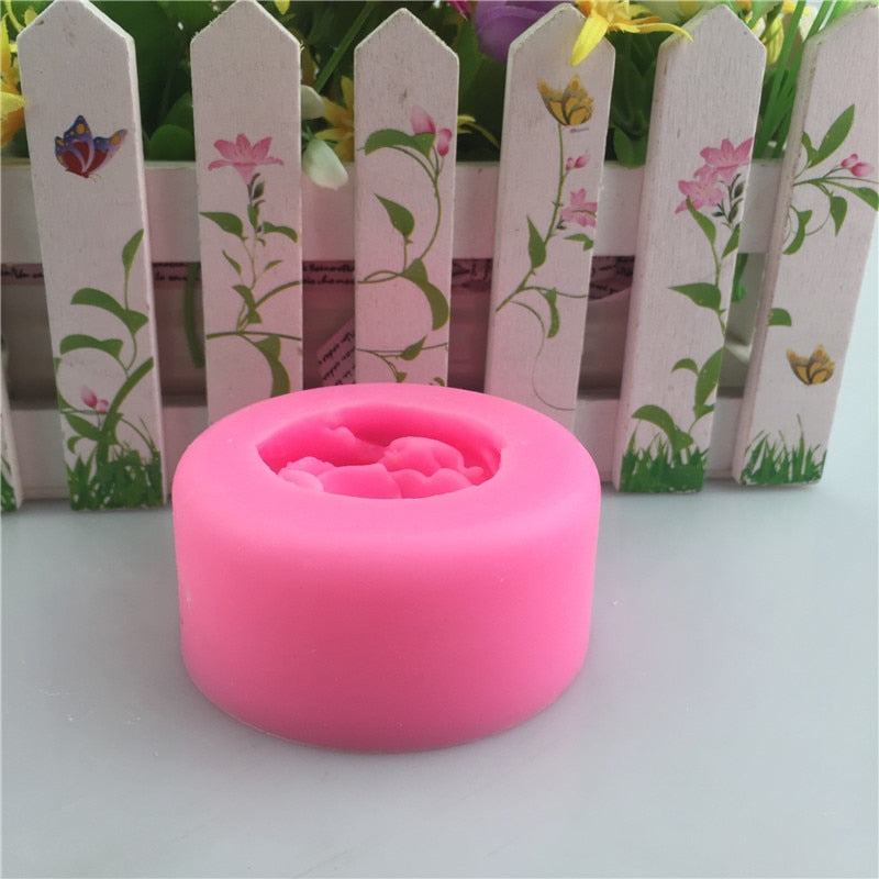 Diy 3D Rose Flower Silicone Soap Mold Fondant Cake Mold Plaster Aromatherapy Handmade  Drop Glue Mold
