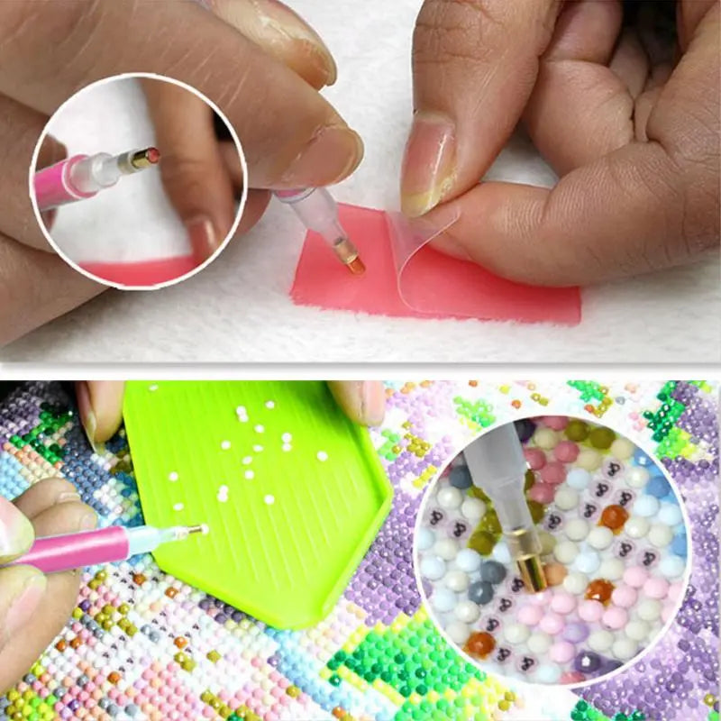 Diy Diamond Painting Accessories 5D Diamond Painting Cross Stitch Embroidery Pen Tools Set Mosaic Glue Pen Kit Tweezers