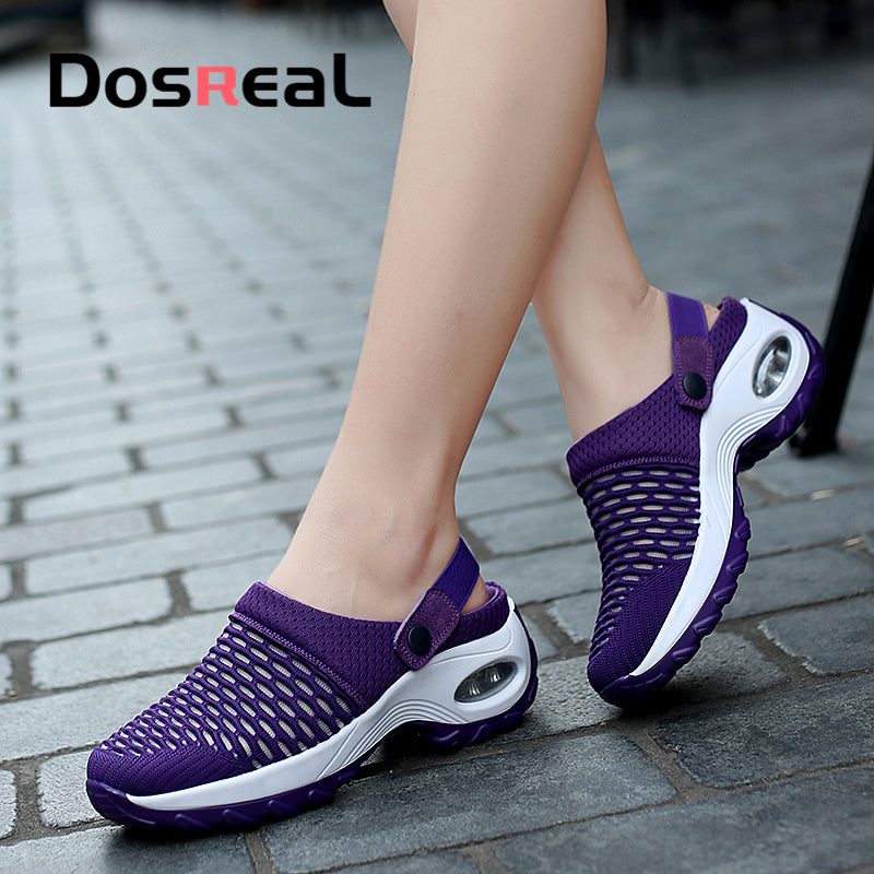 Dosreal Women Summer Platform Sandals Females Air Cushion Casual Sneakers Ladies Outdoor Fashion Shake Shoes Comfort Slippers