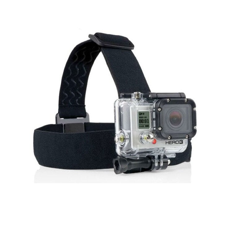 Elastic Adjustable Harness Head Strap Mount Belt For Gopro Hd Hero 1/2/3/4/5/6/7/8 Sjcam Black Action Camera