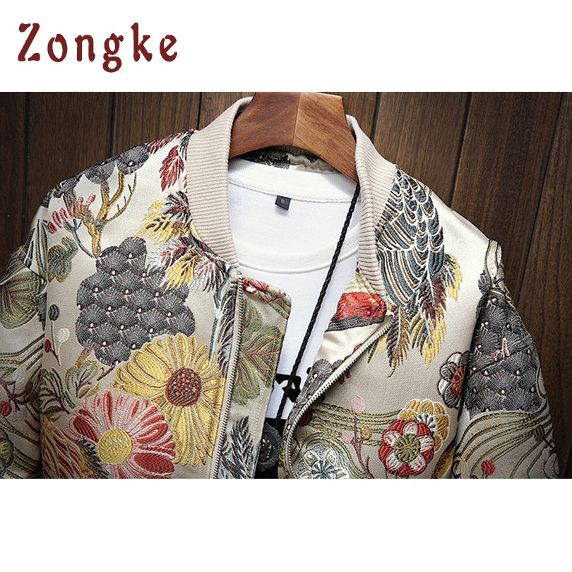 Embroidery Bomber Winter Jacket Men 2023 Japanese Streetwear Men Jacket Winter Jackets For Men Brand Coat M-5Xl