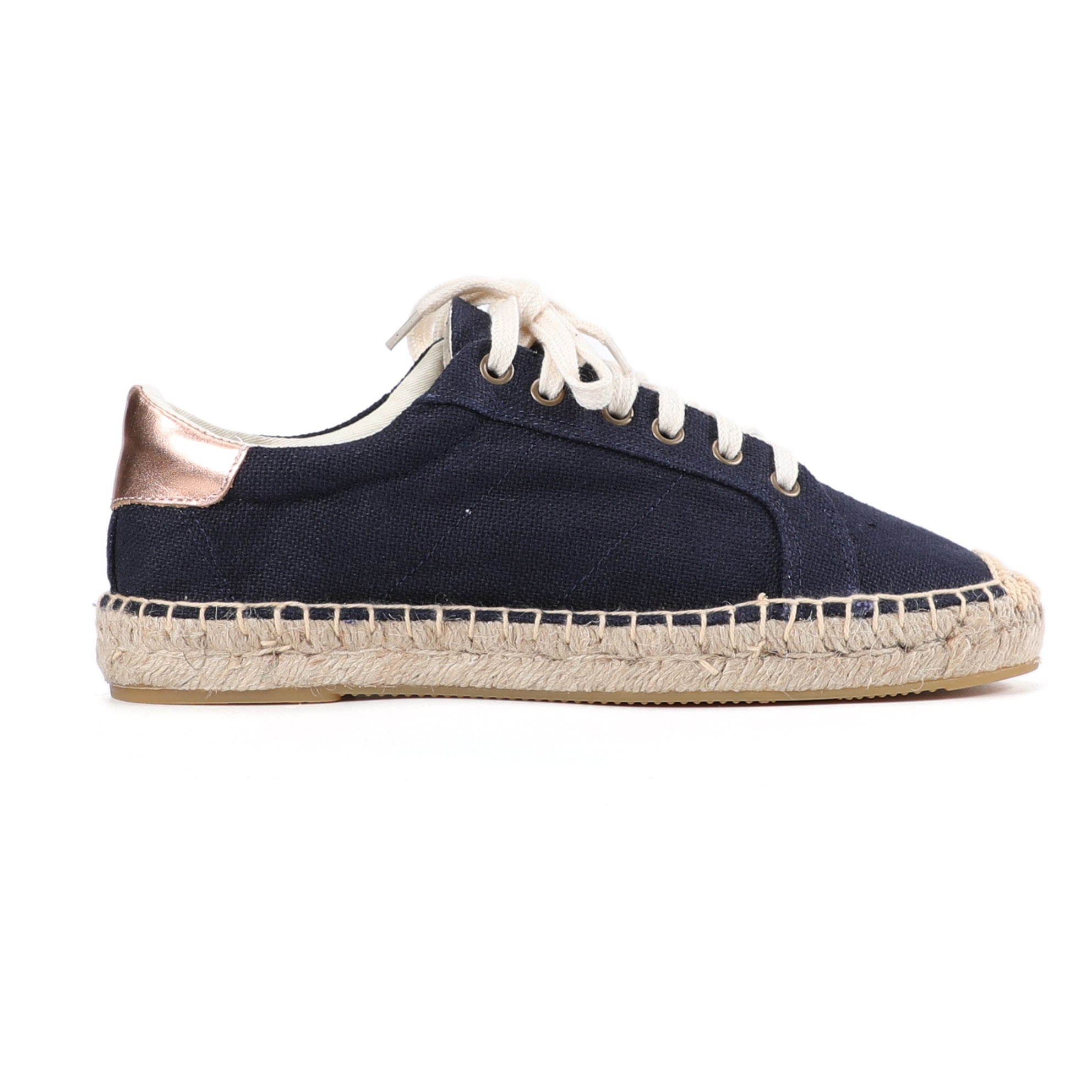 Espadrilles Casual Platform Sneakers 2021 Real Sapatos Tienda Soludos Women'S Lace-Up Sewing Wedges Shoes For Flat Round Hemp 
