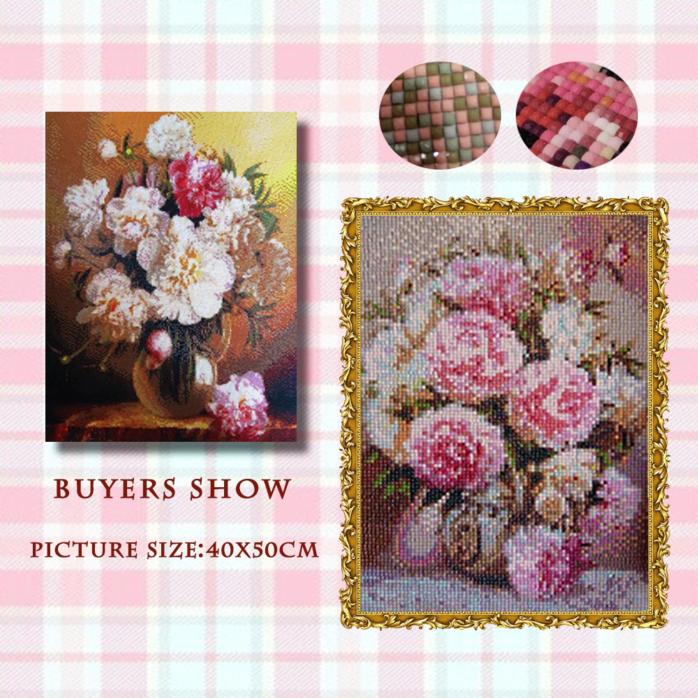 Evershine 5D Diy Diamond Painting Flower Vase Full Square Drill New Arrival Mosaic Embroidery Rose Rhinestone Pictures Decor