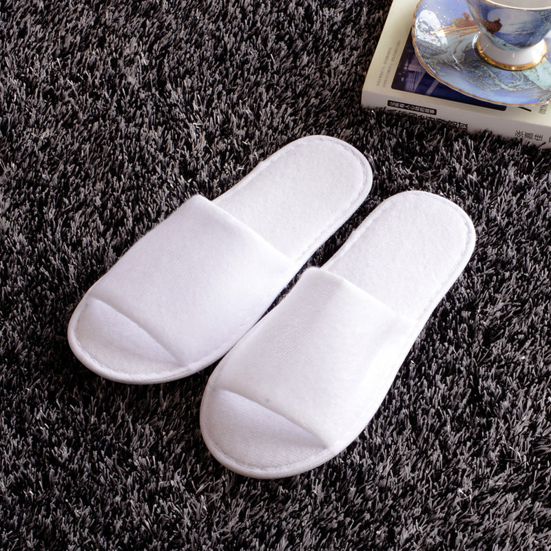 Fayuekey Wholesale 40 PairsLot Hotel Club Portable Disposable Open-Toed Slippers Home Guest Non-Woven Fabric Slippers Shoes