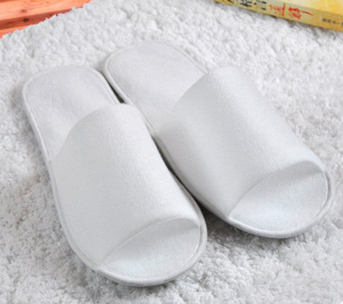 Fayuekey Wholesale 40 PairsLot Hotel Club Portable Disposable Open-Toed Slippers Home Guest Non-Woven Fabric Slippers Shoes