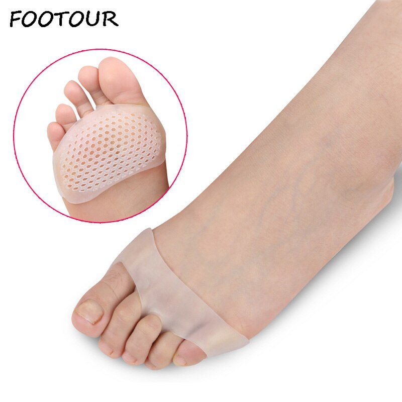 Footour Silicone Gel Insoles Forefoot Pads For Women High Heel Shoes Anti Slippery Feet Pain Relief Health Care Shoe Insole