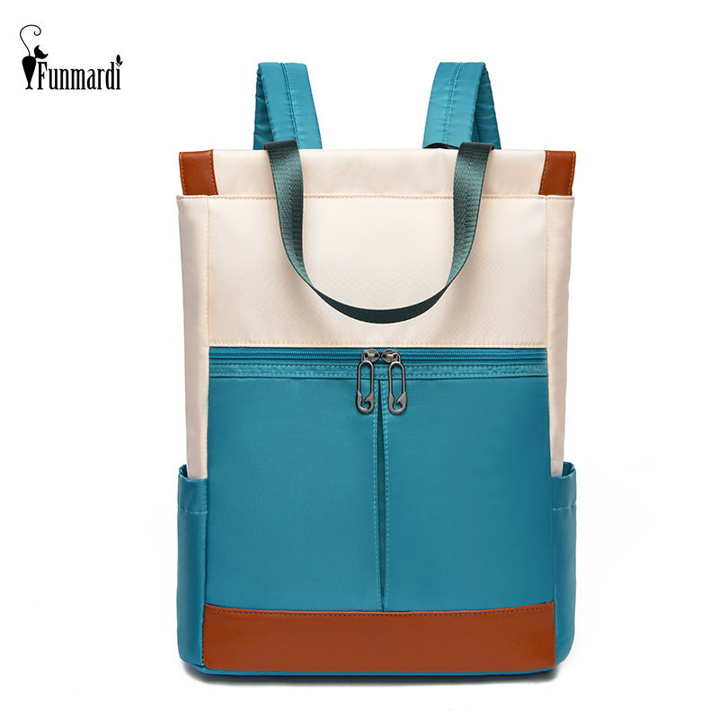 Funmardi Oxford Waterproof Women Backpack Laptop Large Capacity Shoulder Bags Female Backpack Brand Satchel Travel Bag Wlhb2066