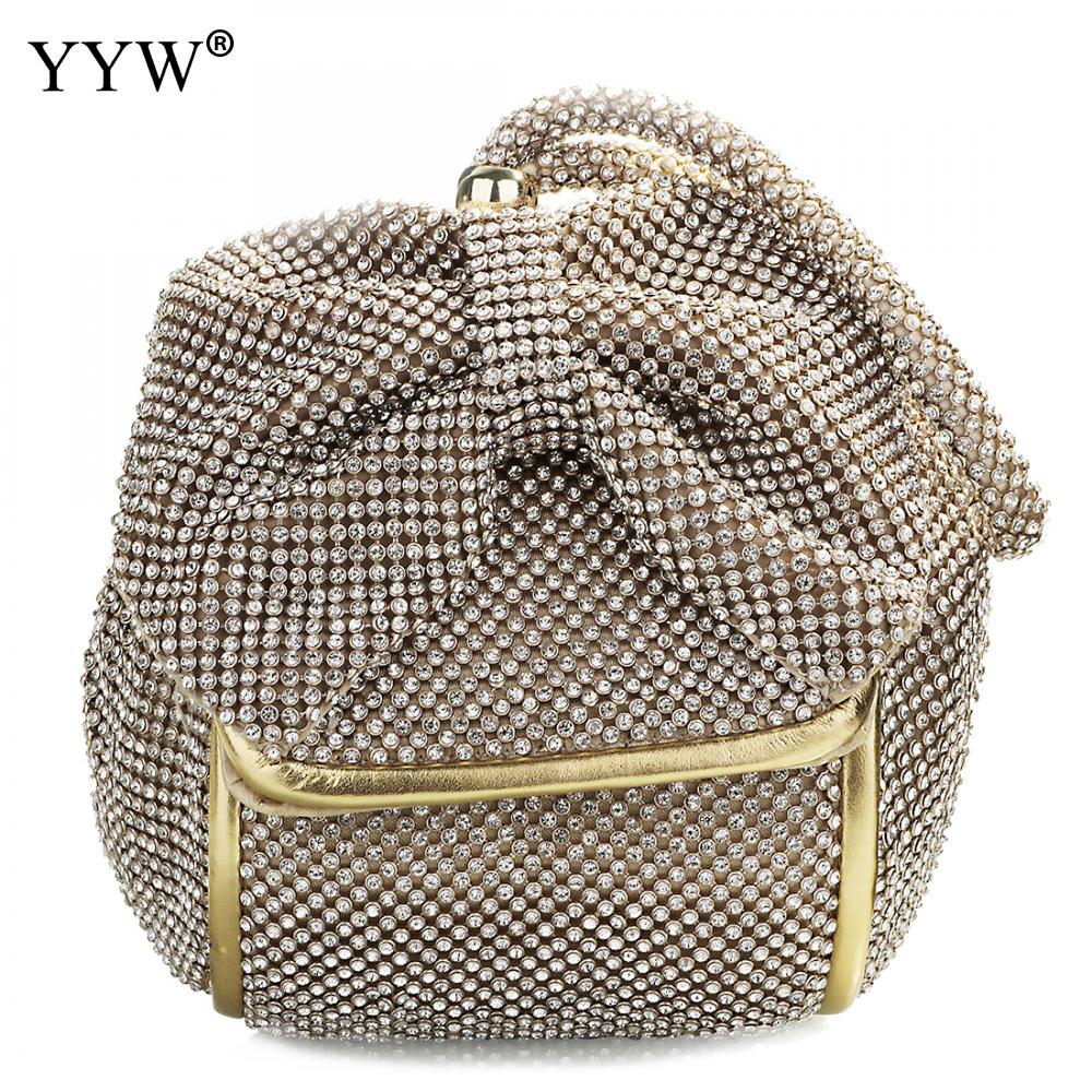 Fashion Pu Leather Clutch Bags Of Women Solid Casual Women Small Bag Silver Gold Rhinestone Party Evening Bag Bolsa Feminina