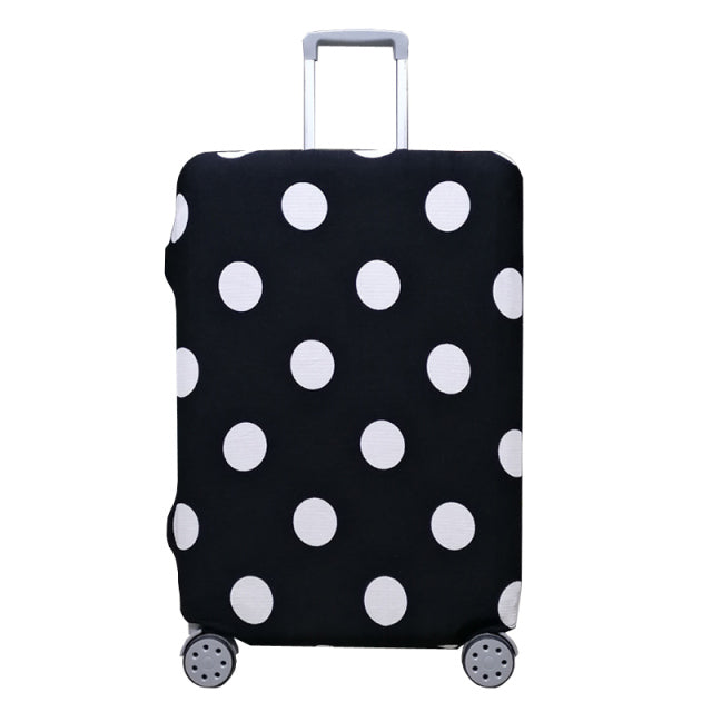Fashion Suitcase Cover High Elastic Stripe Love Heart Shaped Luggage Case Dust Cover For18-32Inch Suitcase Essential Accessories