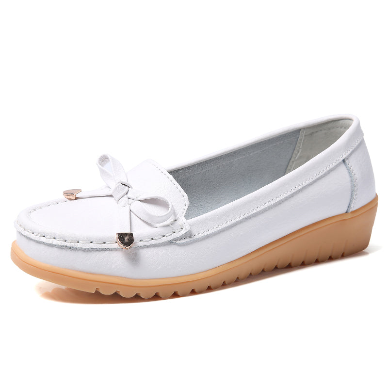 Flats Women Shoes Genuine Leather Ballet Shoes Woman Flats Loafers Moccasins Breathbale Ladies Shoes