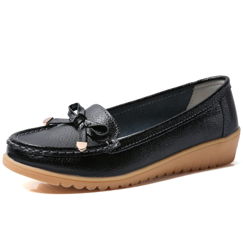 Flats Women Shoes Genuine Leather Ballet Shoes Woman Flats Loafers Moccasins Breathbale Ladies Shoes