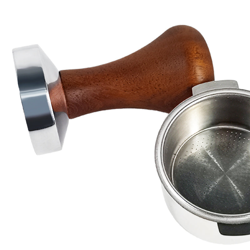 Food Grade Coffee Powder Hammer 51Mm 53Mm 58Mm Wooden Handle Bean Tampers Flat Rippler Tamper Mat With Milk Cup