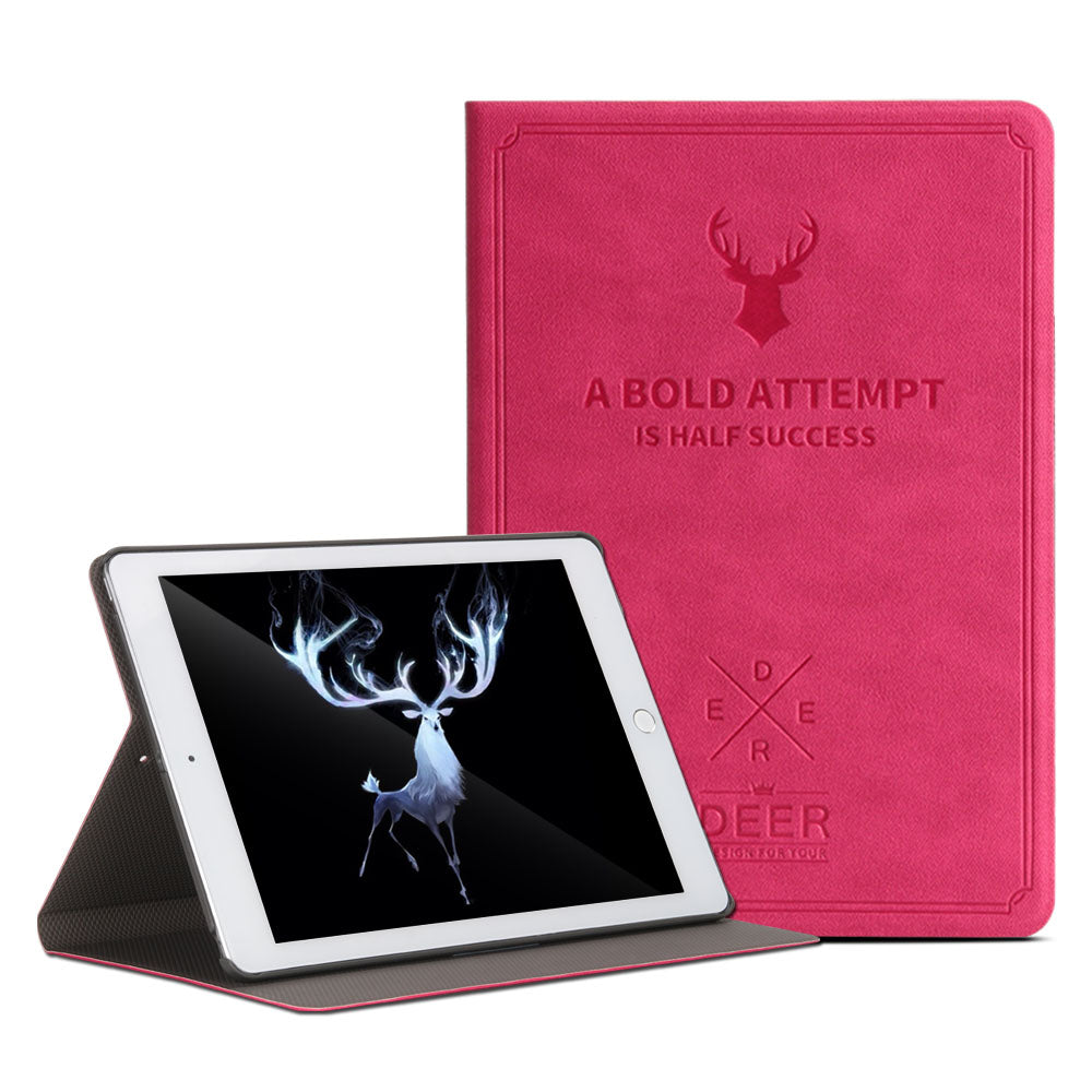 For New Ipad 9.7 2018/A1893 2017A1822 Retro Deer Pattern Pu Leather Tablet Cover Case Capa Para For Ipad Air 1 Air 2 +Pen