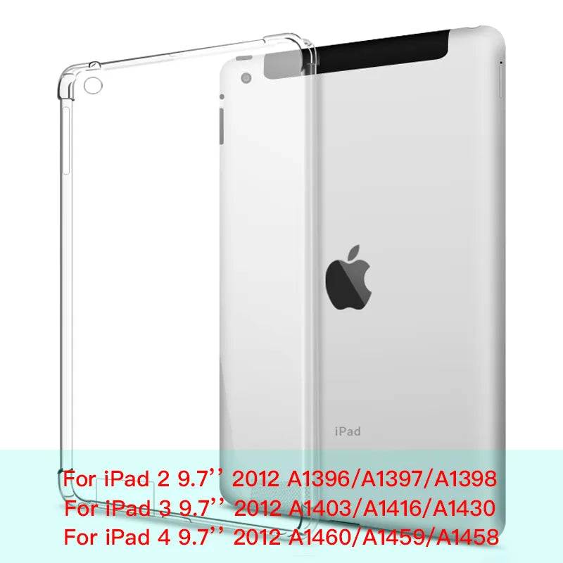 For Ipad 10Th 10.9 2022 7 8 9Th Gen 10.2 Air 5 2 4 Case Tpu Silicon Transparent Cover For Ipad Pro 9.7 10.5 &#39;&#39; 11&#39;&#39; Mini 3 4 5 6