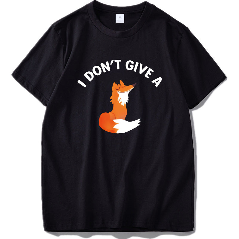 Fox T Shirt Eu Size This Is My Human I'M Really A Fox Funny Cute Animal Black 100% Cotton Tshirt