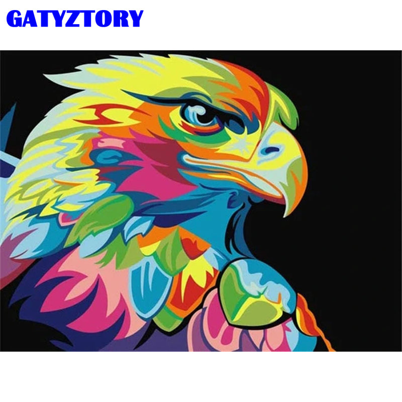 Gatyztory Picture Lions Animals Diy Painting By Numbers Modern Wall Art Coloring By Numbers Oil Painting For Home Decor Canvas