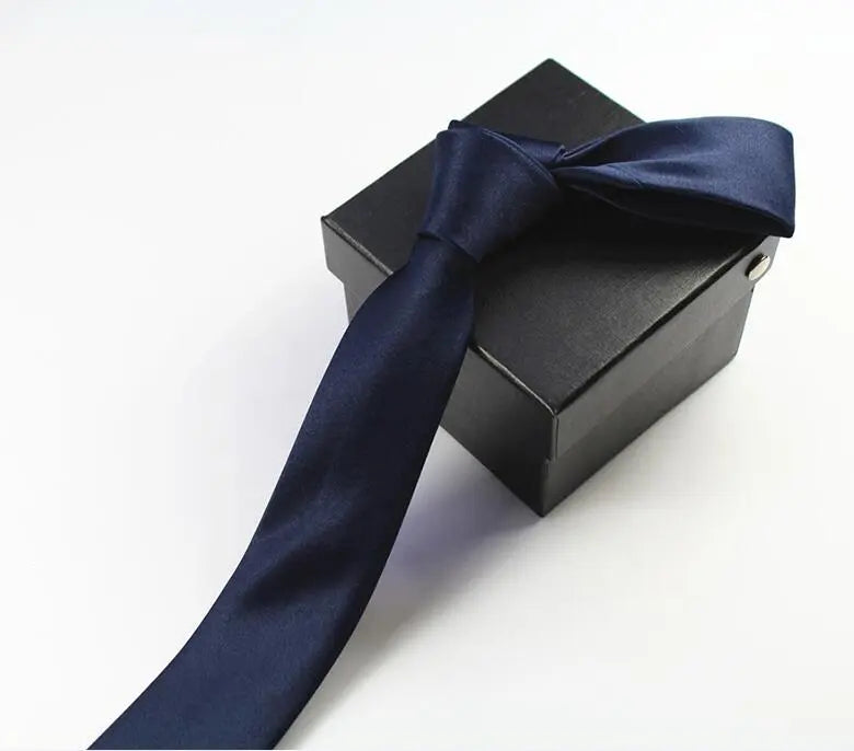 Gusleson 2017 High Quality Mens Tie Solid Plain 100% Silk Slim Skinny Narrow Gravata Necktie Ties For Men Formal Wedding Party
