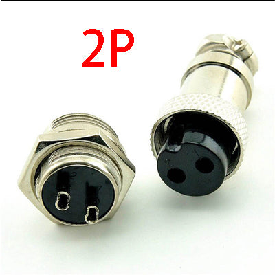 Gx16 Aviation Plug Socket Connector 2P 3P 5P Pin Electric Scooter Ebike Charging Charger Plug Cable G16 Male & Female Wire Panel