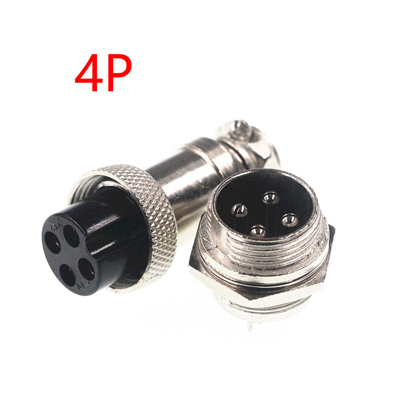 Gx16 Aviation Plug Socket Connector 2P 3P 5P Pin Electric Scooter Ebike Charging Charger Plug Cable G16 Male & Female Wire Panel