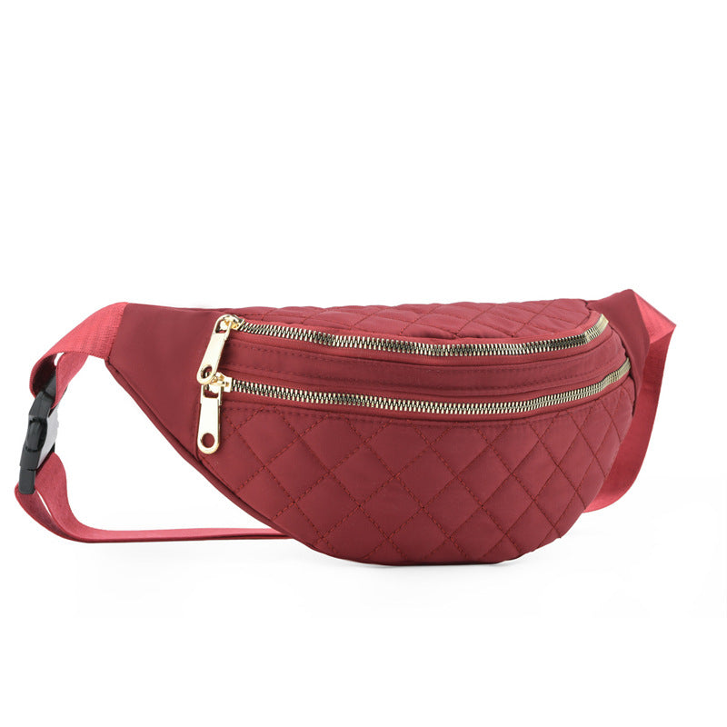 Geestock Сумка Поясная Women'S Waist Bag Nylon Fanny Packs Casual Women'S Chest Bags Man Belt Pouch Travel Hip Bag Sport Bum Bag