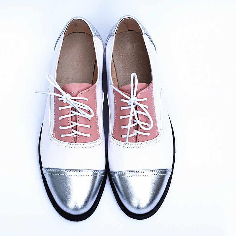 Genuine Leather Oxford Shoes Loafers For Woman Sneakers Female Oxfords Luxury Formal Single Strap Shoes Woman Spring Summer 2022