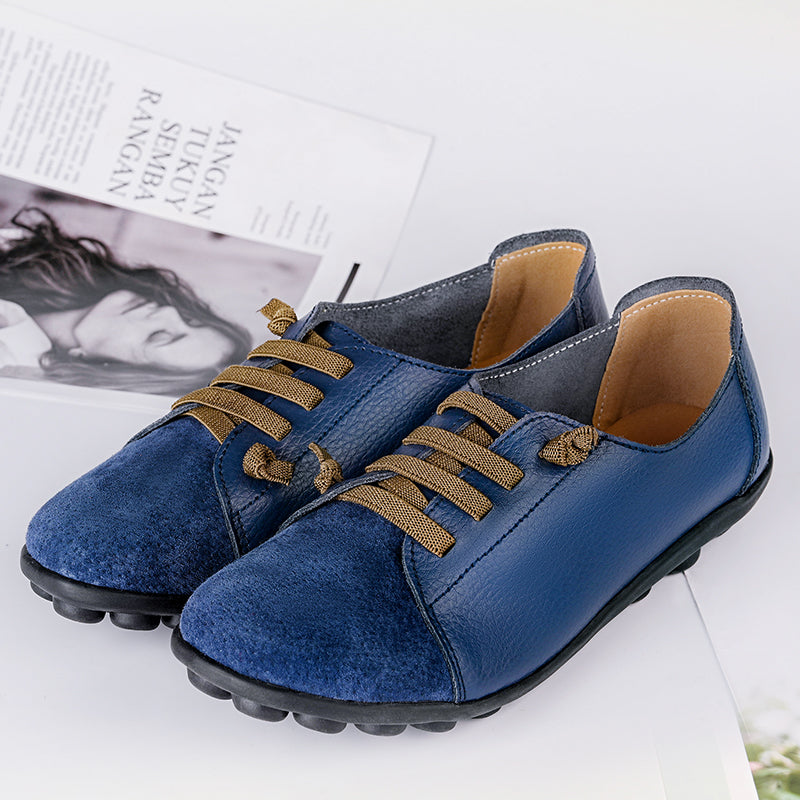 Genuine Leather Shoes Woman Autumn Ladies Shoes Ballet Flats Sneakers Women Oxford Shoes Moccains