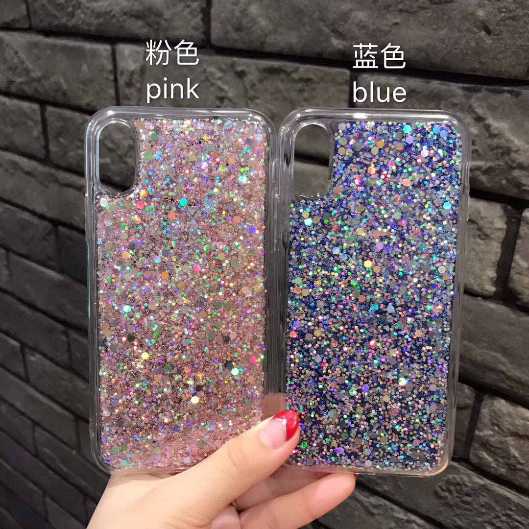 Glitter Liquid Case For Iphone Xs Xr Case Silicone Soft Tpu Phone Cases For Iphone Xs Max Case Back Cover Coque For Iphone X