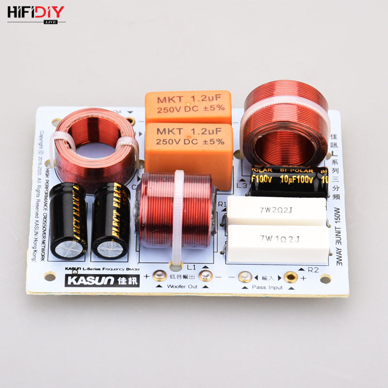 Hifidiy Live  L-380C 3 Way 3 Speaker Unit (Tweeter + Mid +Bass )Hifi Home Speakers Audio  Frequency Divider Crossover Filters